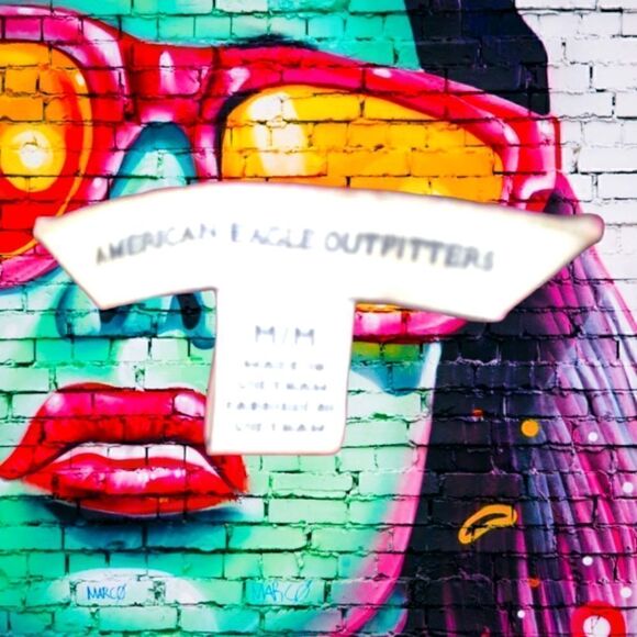 TOP Knit STRETCH 3/4 Sleeve AMERICAN OUTFITTERS Bright FUSCHIA Medium - Picture 5 of 5